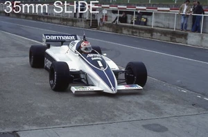 NELSON PIQUET PARMALAT BMW 1982 SLIDE 35MM BRITISH GRAND PRIX TRANSPARENCY FOTO - Picture 1 of 3