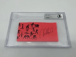 Nadia Comaneci Olympia Turnerin signed Autogramm 3 x 6 Cut BAS Beckett *53 - Bild 1 von 2