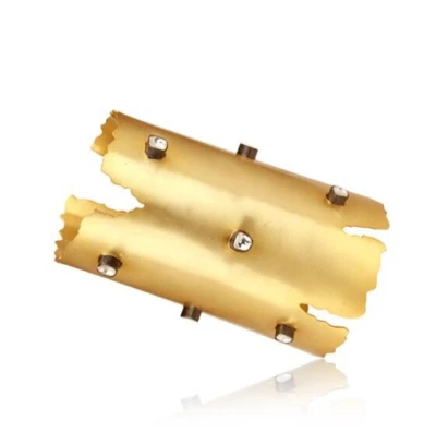 Brazaletes Fulani de cuarzo con cristales Polki enchapados en oro de 18 quilates hechos a mano brazalete largo Foto 1 de 4