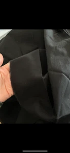 Black 100% cotton poplin fabric by the mete 134cm width pre shrunk - Picture 1 of 3