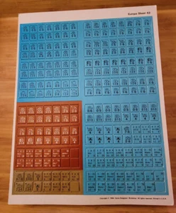 GDW Europa #43 Wargame Counters Only Unpunched (P) - Picture 1 of 1