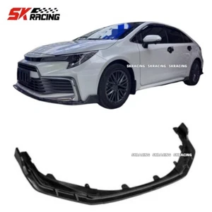 ABS Carbon Fiber Look Front Bumper Lip 3PCS Fits 2020-2024 Toyota Corolla SE XSE - Picture 1 of 16