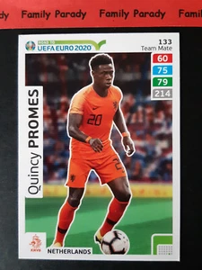 Quincy Promes 133 Pays-Bas Carte Panini Adrenalyn XL Foot UEFA Euro 2020 - Picture 1 of 2