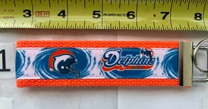 Miami Dolphins Keychain Gift 4 Him Her Mom Dad Grad Alumni Stocking Stuff - Picture 1 of 1