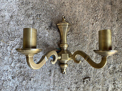 Vintage Brass Candle Holders Wall Mounted Brass Wall Sconces - Many Available • 9.99£