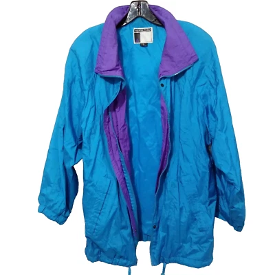 CHAQUETA DE MUJER PACIFIC TRAIL AZUL/PÚRPURA CREMALLERA LIGERA 100% NAILON L de colección Foto 1 de 4