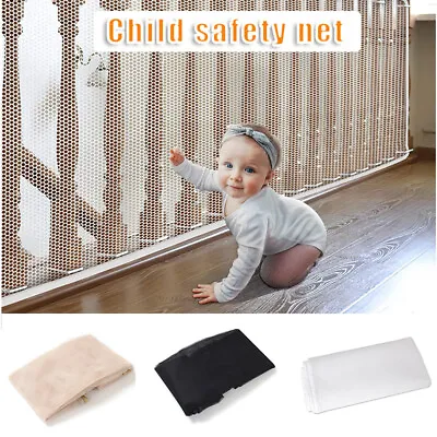 Baby Safety Stair Net Home Banister Protective Fine Mesh Child Kid Secure Guard • 12.99$