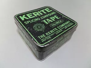 Vintage KERITE Company 1 1/2inch Splicing Compound Tape Tin (2) - Picture 1 of 8