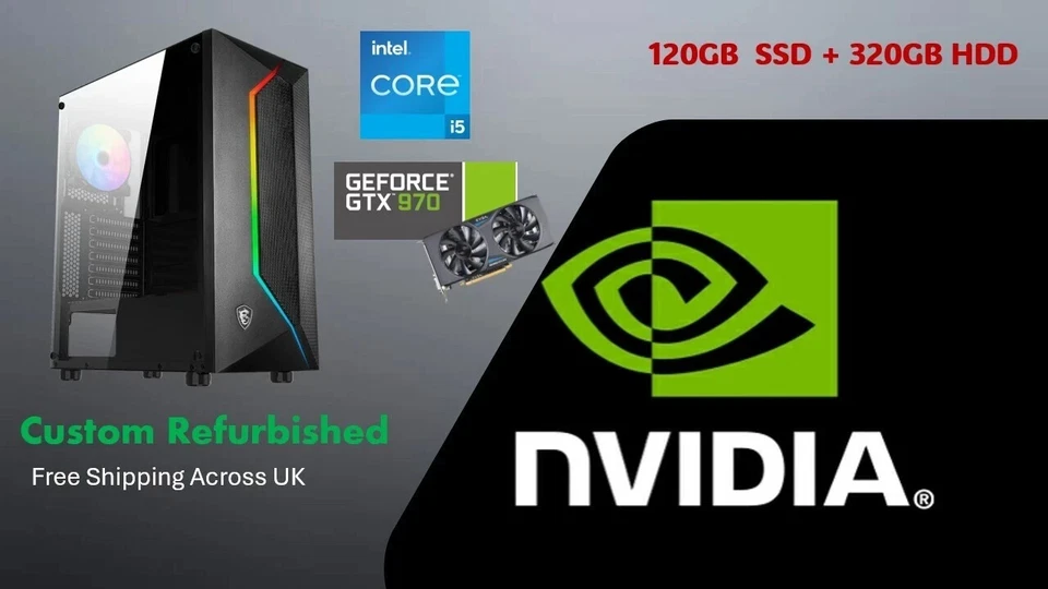 Xentrix PC'S Intel Core i5 GTX 970 MSI Vampric 100R  W10PRO FREE UK SHIPPING✅🚚 - Image 1 of 4