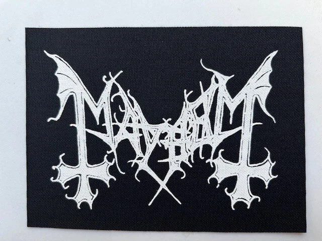Mayhem Cloth Patch Sew On Badge Black Metal Approx 5.5" X 4" (CP189) - Image 1 of 1
