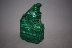 Meditierender Mönch-Tibet, Malachit, 404g, 9cm - Bild 1 von 5