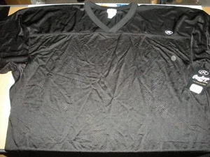 CAMISETA DE FÚTBOL RAWLINGS NEGRA 3XLARGE EN BLANCO CON LICENCIA OFICIAL - Imagen 1 de 1