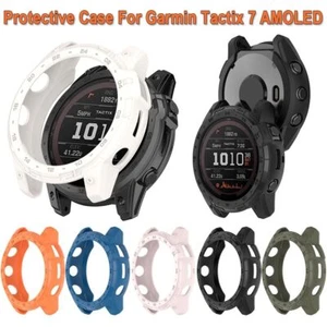Bumper Protective Case Screen Protector for Garmin Tactix 7 AMOLED Smart Watch - Picture 1 of 14