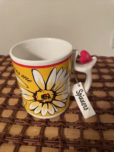 NUEVO - Taza de café Spinners Dept 56 Loves Me Not “Sí No” Corazón Día de San Valentín - Imagen 1 de 8