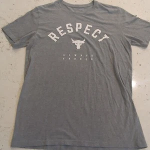 Under Armour Shirt Mens S Respect Always Earned Project Rock Collection Shirt - Picture 1 of 8