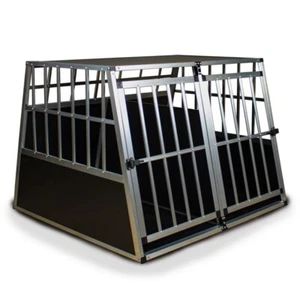 Kennel per cani di taglia grande doppio rigido in alluminio gabbia cane da auto - Foto 1 di 4