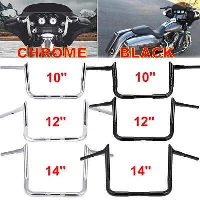 For Harley Street Electra Glide DNA 10" 12" 14" 16 Meathook APE Hanger Handlebar - Image 1 of 4