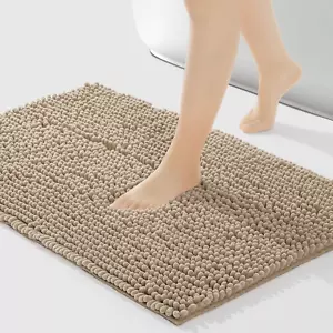 Chenille Bathroom Rugs Mat 24"x17", Non-Slip Bath Mat for Bathroom Floor & Batht - Picture 1 of 7