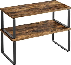 Cabinet Organizer,Set of 2 Kitchen Countertop Shelves,Kitchen Storage,SpiceRacks - Picture 1 of 8