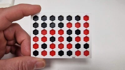 FOUR IN A ROW, MATCH 4, TRAVEL GAME, POCKET EDITION INC - 3D PRINTED - Image 1 of 4