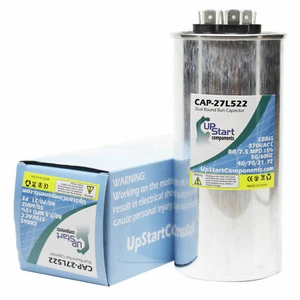 Condensador de doble funcionamiento redondo 80/7,5 MFD 370 voltios para GE 27l522, ICP 1149999 - Imagen 1 de 1