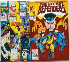 The Secret Defenders 1993 4 Issues 1 2 3 10 Red Foil Cover VF+ - Bild 1 von 5