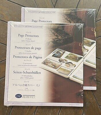 Lote De 2 Paquetes De Protectores De Memorias Creativas 12 X 12 Páginas 15ea Bono Nuevo Sellado • 43.24€