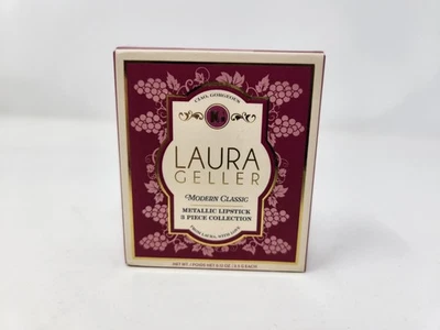 Laura Geller Modern Classic Metallic Lipstick 3PC Set 0.12oz Each NEW - Image 1 of 4