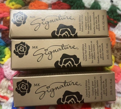 3 NEW IN BOX MARY KAY SIGNATURE GOLDEN RUBY VELVET NAIL CARE 007561 - Image 1 of 3