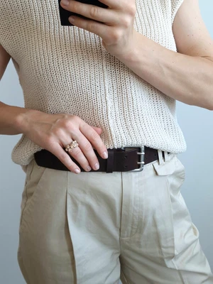 PILGRIM RHINESTONE RING ONE SIZE 16.9 MM AGED LOOK SILVER STAINLESS STEEL - Image 1 of 3