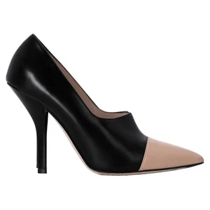 Fendi Spitze Pumps Aus Schwarzem Und Hautfarbenem Leder Weiblich Schwarz 40.5 - Bild 1 von 7