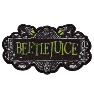 Beetlejuice Marquee Logo Patch Classic Movie Sublimated Iron On - Picture 1 of 2