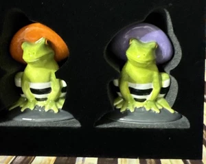 MacKenzieChilds Sombrero de Brujas Fergal Sal y Pimienta Set Nuevo En Caja - Imagen 1 de 5