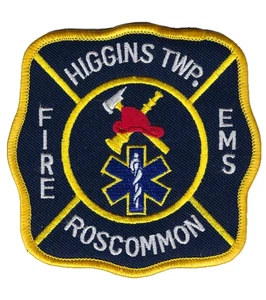 Higgins Twp, Roscommon (Roscommon County) MI Michigan Fire EMS Dept. patch - NEU - Bild 1 von 1