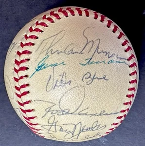 1975 A.L. All Star Game Team Signed Baseball 21 Signatures Thurman Munson Nolan - Picture 1 of 10