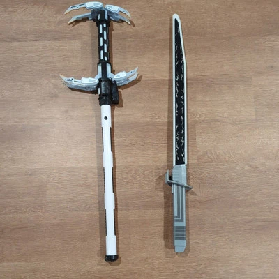 Star Wars Lightsaber Mandalorian Darksaber The Last Jedi Stormtrooper Laser Axe - Image 1 of 4