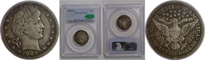 1901-O Barber Quarter   PCGS VF-25  CAC - Picture 1 of 3