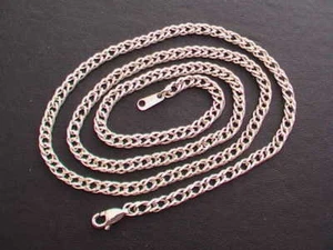 Taxco, Mexican 925 Sterling Silver Double Curb Chain Necklaces. 15.7" , 8 g - Picture 1 of 2