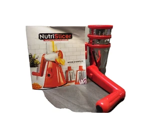 NUTRISLICER 3-in1 Spinning Rotating Mandoline ,Countertop Food Slicer, Preowned - Picture 1 of 4