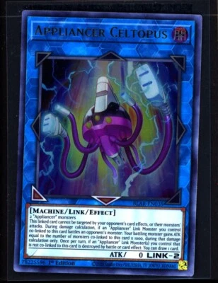 Appliancer Celtopus BLAR-EN038 Yugioh 1st Ed NM 0413#266 - Image 1 of 2