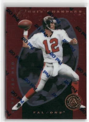 1997 Pinnacle Totally Certified #87 Chris Chandler Certified Red ☘️👀601 - Image 1 of 2