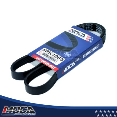 Cinturón Serpentine para Mitsubishi Mirage Honda Prelude Ford DOHC EPDM 5PK1065 Foto 1 de 4