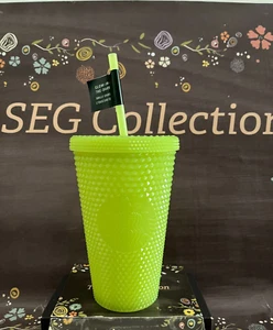 Starbucks 2022 Halloween Brilla en la Oscuridad Hierba de Limón Bling Grande Taza 16 Oz Nuevo con Etiquetas - Imagen 1 de 5