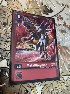 Digimon Card Game MetalGreymon 2023 Regionals Participant Foil BT1-021 - Picture 1 of 1
