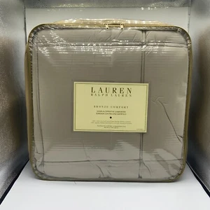 Ralph Lauren Bronze Comfort Size Twin XL Down Alternative Cotton Comforter - Tan - Picture 1 of 4