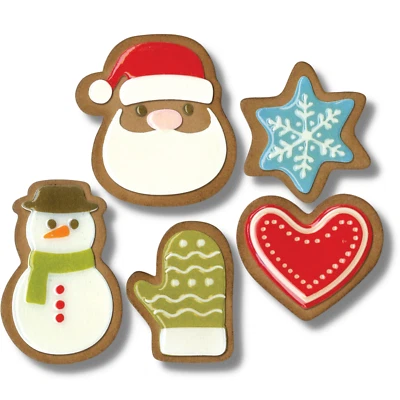 Tim Holtz Christmas Die Set Fresh Baked #1 Gingerbread Santa, Snowman, Snowflake - Image 1 of 4