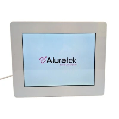 Aluratek 8" WiFi Digital Photo Frame White AWDMPF8BB Touchscreen LCD Display - Image 1 of 4