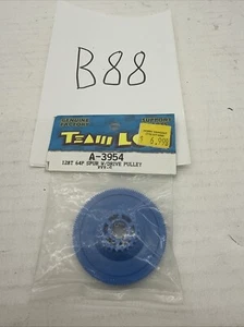 Team Losi A-3954 Losi XXX-S Spur Gear w/Drive Pulley 128T 64P Blue - Picture 1 of 1