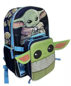 Zaino Disney Star Wars: The Mandalorian con borsa pranzo rimovibile set di 2 pezzi - Foto 1 di 24
