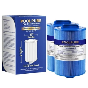 POOLPURE 6CH-940RA Spa Filter Replaces Pleatco PWW50P3-M(1 1/2" Coarse Thread... - Picture 1 of 8